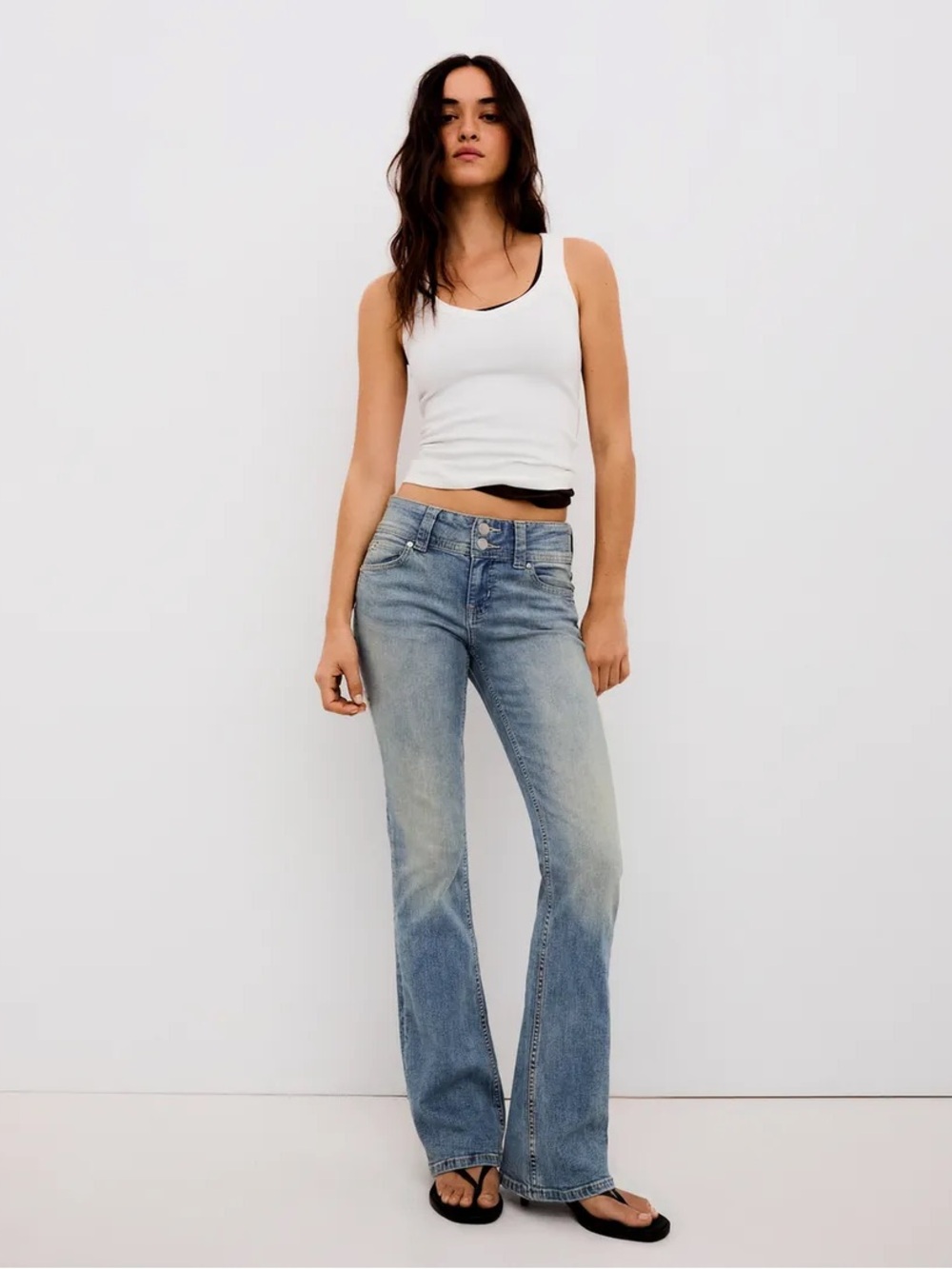 Seven7 Light Blue Flare Jeans Size 30